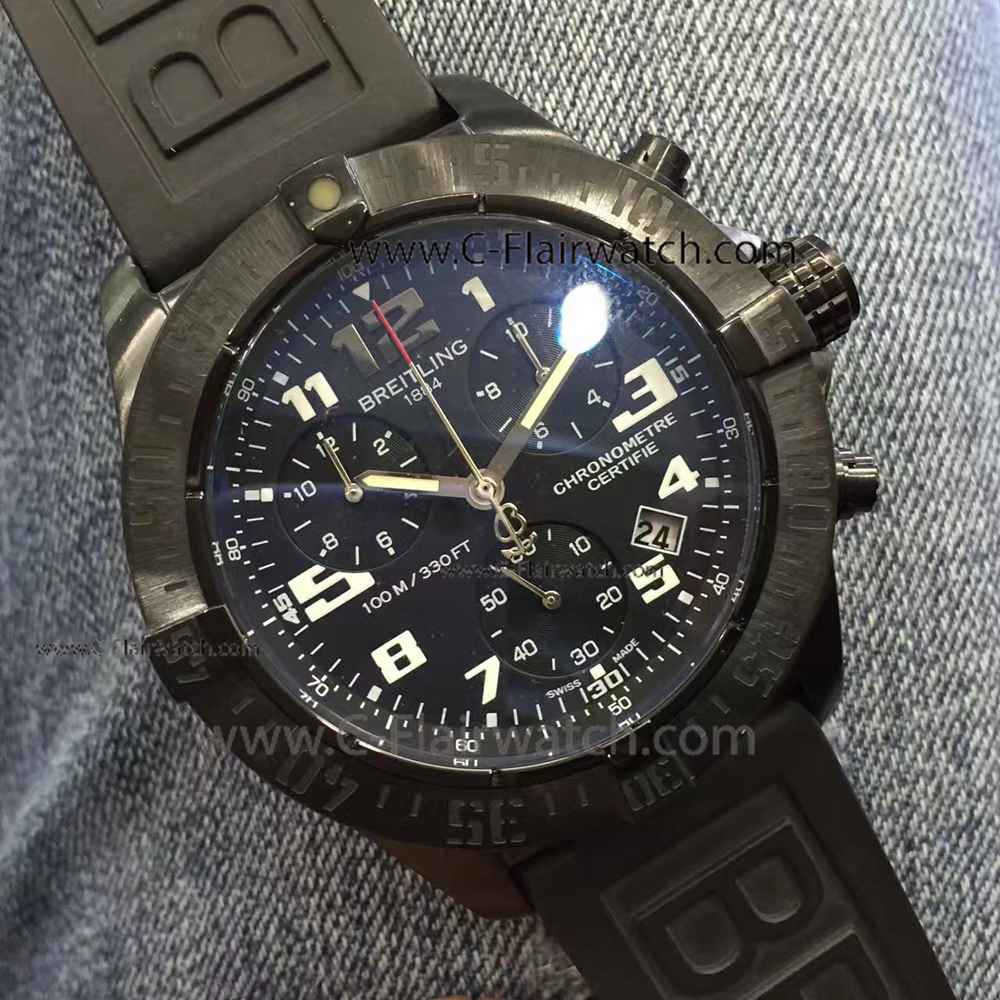 Newest Knockoff Breitling Avenger Hurricane 45 Watch All Black